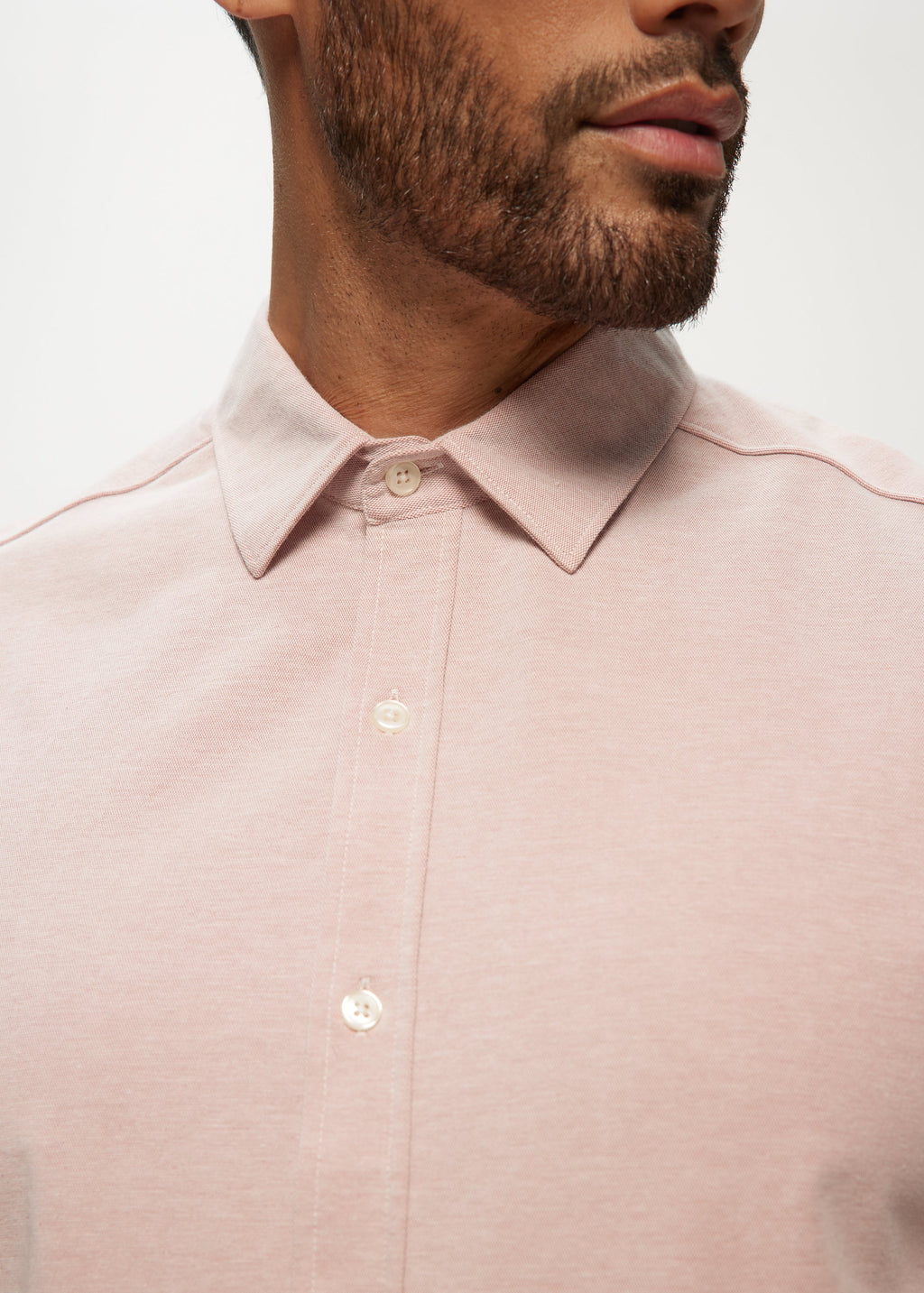 Ryan Oxford Knit Shirt in Sunkiss