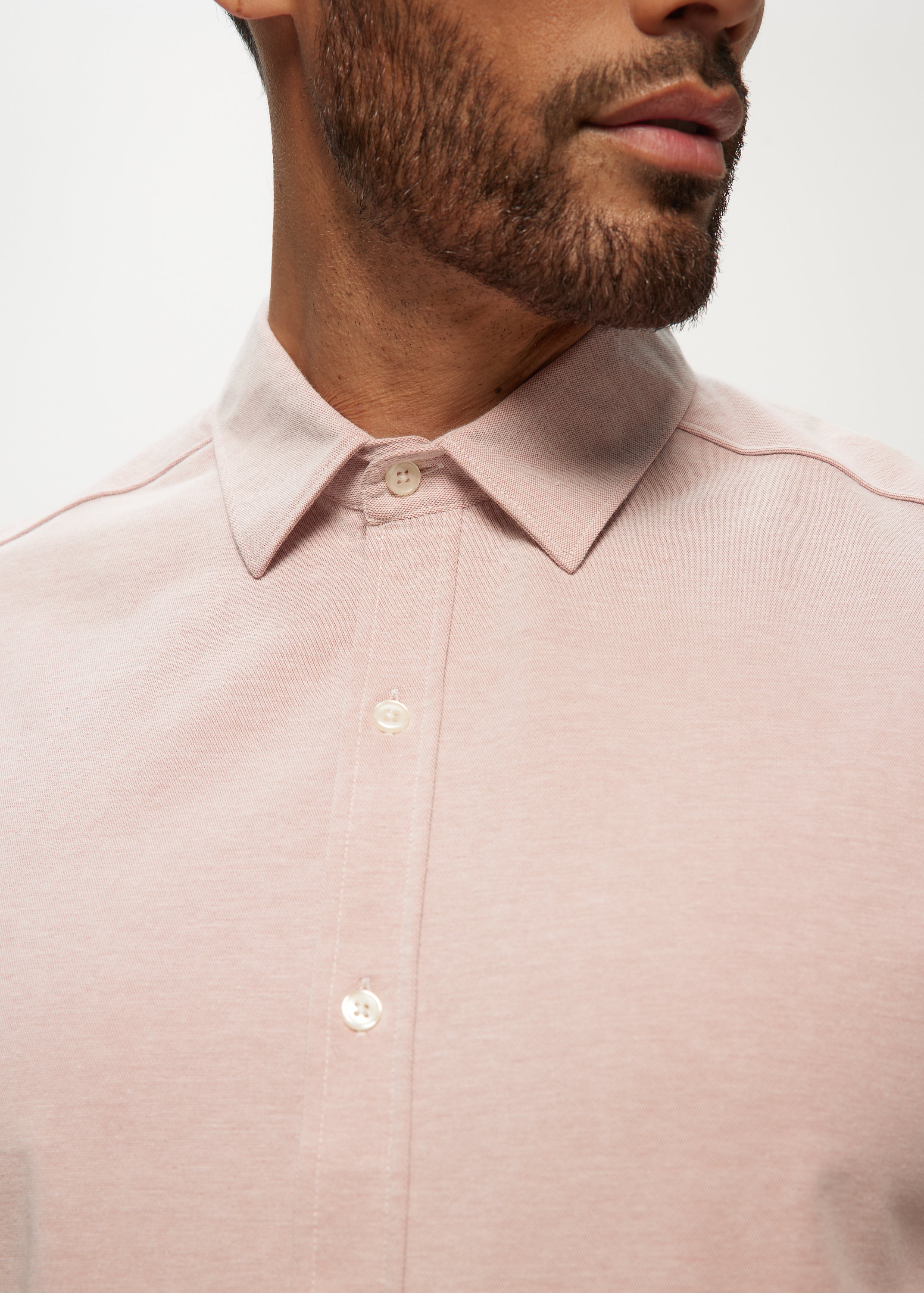 Ryan Oxford Knit Shirt in Sunkiss